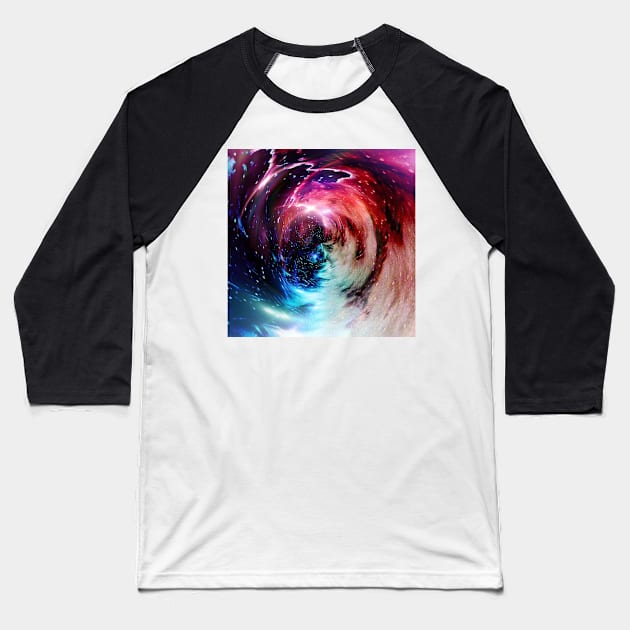 Vortex 001 Baseball T-Shirt by AstroRisq